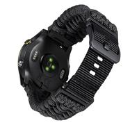 BINLUN Compatible With Garmin Watch Strap 20mm 22mm 26mm, Heavy-Duty Braided 550 Paracord Nylon Sport Replacement Bands Design for Quickfit Fenix/Fit for Forerunner/for Instinct/for Quatix/for MARQ
