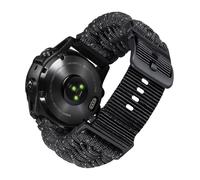 BINLUN Compatible With Garmin Watch Strap 20mm 22mm 26mm, Heavy-Duty Braided 550 Paracord Nylon Sport Replacement Bands Design for Quickfit Fenix/Fit for Forerunner/for Instinct/for Quatix/for MARQ