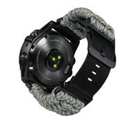 BINLUN Compatible With Garmin Watch Strap 20mm 22mm 26mm, Heavy-Duty Braided 550 Paracord Nylon Sport Replacement Bands Design for Quickfit Fenix/Fit for Forerunner/for Instinct/for Quatix/for MARQ