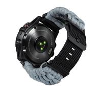 BINLUN Compatible With Garmin Watch Strap 20mm 22mm 26mm, Heavy-Duty Braided 550 Paracord Nylon Sport Replacement Bands Design for Quickfit Fenix/Fit for Forerunner/for Instinct/for Quatix/for MARQ
