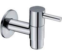 BINLUO Cold Water Faucet Wall Faucet Cold Water Waterfall Faucet Brass Chromed Chrome Faucet Suitable for Sink, Kitchen, Bathroom, Garden