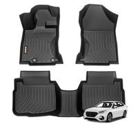 Binmotor-Floor Mats for Subaru Legacy/Outback 2020-2025, 2 Rows All Weather Car Mats, Waterproof TPE Rubber Liners for Subaru Legacy Accessories-Black