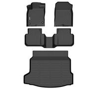 Binmotor-Floor Mats with Cargo Liner Set for Honda Civic Hybrid 2025(Only Hatchback), All Weather Mats for Civic Hybrid, 2025 Civic Hybrid Car Mats, Waterproof Mats for 2025 Civic Hybrid Accessories