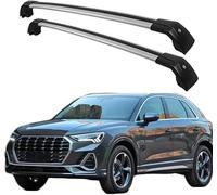 BINNXC 2Pcs Car Roof Rack Cross Bars for Audi Q3 5 SUV 2019-2022, Aluminium Top Side Rail Bar Roof Rail Rack Crossbars Cross Bar,B-Silver