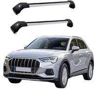 BINNXC 2Pcs Car Roof Rack Cross Bars for Audi Q3 SUV 2019 2020 2021, Aluminium Top Side Rail Bar Roof Rail Rack Crossbars Cross Bar,B-Silver