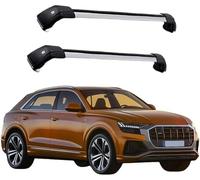 BINNXC 2Pcs Car Roof Rack Cross Bars for Audi Q8 2019 2020, Aluminium Top Side Rail Bar Roof Rail Rack Crossbars Cross Bar,B-Silver