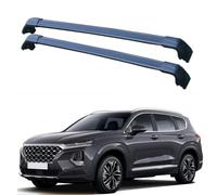 BINNXC 2Pcs Car Roof Rack Cross Bars for HYUNDAI SANTA FE IV TM III DM 2012-2025, Aluminium Top Side Rail Bar Roof Rail Rack Crossbars Cross Bar,A-Black