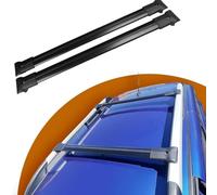 BINNXC 2Pcs Car Roof Rack Cross Bars for SsangYong Grand Musso 2018-2023, Aluminium Top Side Rail Bar Roof Rail Rack Crossbars Cross Bar,A-Black
