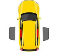 BINNXC Car Front Rear Side Window Sun Shades for Toyota VELLfire II 20 Series 2009-2014,Anti-UV Blackout Blinds Sun Protection,B- 2pcs(rear doors)