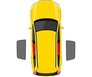 BINNXC Car Front Rear Side Window Sun Shades for Toyota VELLfire II 20 Series 2009-2014,Anti-UV Blackout Blinds Sun Protection,B- 2pcs(rear doors)