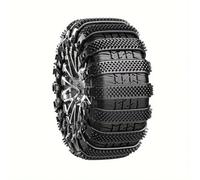 BINNXC Car Winter Anti Skid Snow Chains for AUDI A6 （C7） 2013-2024, Anti-skid Emergency Snow Tyre Chains, Winter Security Chains, Car Accessories,D-Black 20Pcs(Four tires)