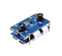 Binocular Camera Base Board Designed For Raspberry Pi Compute Module 4(CM4) Lite/eMMC Variants,with Interface Expander Board & FFC Cable
