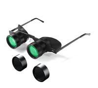 Binocular Glasses 10X HD Hands-Free Opera Glasses with Grey Polarizing Clip Adjustable Focus Theater Binoculars for Fishing, Sight Seeing, Bird Watching, Concerts Decor..