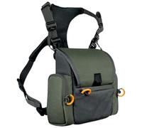 Binocular Harness Breathable Adjustable Hunting Chest Pack with Multi-Pocket Waterproof Hunting Pack for Men and Women, Army Green