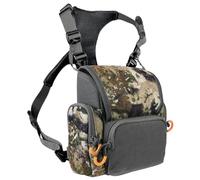 Binocular Harness Breathable Adjustable Hunting Chest Pack with Multi-Pocket Waterproof Hunting Pack for Men and Women, Camouflage