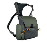 Binocular Harness Chest Pack w/Rangefinder Pouch &Rain Cover for Hunting(Green) (Green)