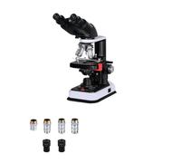 Binocular Microscope, Wf16X Eyepieces, 64X-1600X Magnification, Adjustable Led Light Source, High-Definition Coated Ultra-Wide-Angle Eyepieces