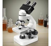 Binocular Microscope with Dual LED Light and HD Imaging for Educational and Scientific Use