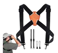 Binocular Shoulder Strap, Cross Binocular Strap Harness, Comfortable Soft Adjustable Harness Straps, Lightweight and Easy to Use, for Hunters, Photographers, Golfers, Bird Watching, Hunting