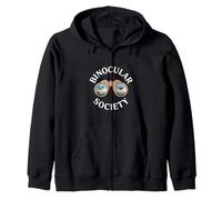 Binocular Society Birdwatching Nature Zip Hoodie