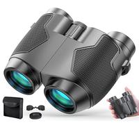 Binoculars 12x25 for Adults and Kids Low Light Vision Binoculars Compact Binocular Waterproof Binocular Wide Field of View for Bird Watching,Hiking,Hunting,Concert with Carrying Bag