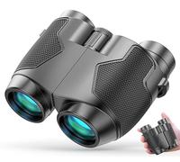 Binoculars 12x25 Night Vision Waterproof Compact Large Eyepiece Wide Field of View for Bird Watching, Hiking, Hunting, Concert with Carrying Bag