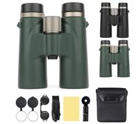 Binoculars 12x42 Adults HD High Magnification, Vision Binocular, Waterproof & Portable, Great for Birdwatching, Traveling, Stargazing, Hunting (Green)