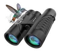 Binoculars 12x42 for Adults and Kids Night Vision Binoculars Compact Binocular Large Eyepiece Waterproof Binocular Wide Field of View for Bird Watching,Hiking,Hunting,Concert with Carrying Bag