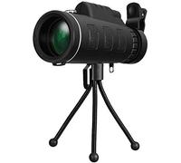 Binoculars, 40x60 Monocular Telescope, High Power BAK4 Prism Lens with Compass and Smartphone Adapter and Tripod