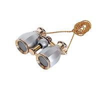 Binoculars 4X30 Binoculars Portable Binoculars Compact for Adults Adults BAK4 Prism FMC Lens Retro Design Metal Frame Binoculars with Chain Elegant Design for Women Girls Gift Concert Theater