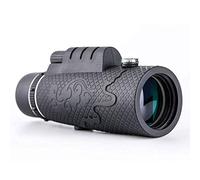 Binoculars 60x60 Monocular Telescope for Smartphone Powerful Hunting Optical High Clarity Fixed Zoom Binoculars Pocket Scope HD Spyglass(Combination) (Black)