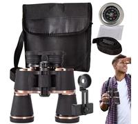 Binoculars Bird Watching - Fishing Binoculars with Handbag Bak-4 Prism Compass and Phone Clip Underwater Manual Adjustable for Wildlife Cruise Sports Theater Adventure | Bak-4 Prism, Manual Adjustment