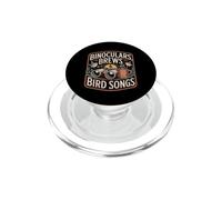 Binoculars Brews & Bird Songs Birdwatching Coffee Lover PopSockets PopGrip for MagSafe