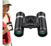 Binoculars Compact - HD Pocket Binoculars, Portable Telescope | 200x25 Glasses with Non-Slip Grip for Stargaze, Outdoor Adventures, Camping, Bird Watching, Fishing Trips