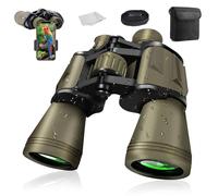 Binoculars for Adults,20x50 B-inoculars High Powered Telescope Compact HD Waterproof B-inoculars High Magnification Telescope for Bird Watching Hunting Football and Concerts with BAK4 Prism & FMC Lens