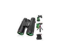 Kylietech 12x42 Binoculars with Tripod, Phone Adapter for Photography | Binoculars for Adults, Waterproof Bird Watching Binocular with BAK-4 Prisms, FMC Lens, for Stargazing, Traveling, Hiking