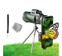 Binoculars for Birdwatching, Monocular with Smartphone Holder and Tripod - Monocular Scope 40X60 HD for Bird Watching Hunting Hiking Concert Traveling