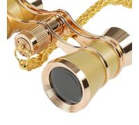 Binoculars for Glasses: 16.5cm Mini Alloy Telescope, Triple Magnification, Elegant Retro Design, Comfortable Grip | Compact Visual Aid for Musical Concerts Theater Cinema Games