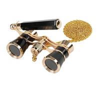 Binoculars for Glasses: 16.5cm Mini Alloy Telescope, Triple Magnification, Elegant Retro Design, Comfortable Grip | Compact Visual Aid for Musical Concerts Theater Cinema Games