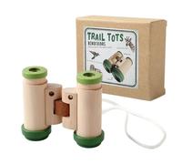 Binoculars For Kids | Wooden Adjustable Portable Telescope,Toys For Outdoor Play,Christmas Birthday Easter Christmas Stocking Sports Game Travel Bird Spring Hiking Play Outdoor Costume