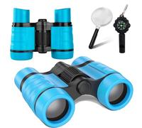 Binoculars Kids, Kids Binoculars Toys For 3-10 Year Old Boys And Girls, Set With Magnifying Glass & Compass, Childrens Binoculars Toys Educational Learning Travel Essentials Outdoor Toys