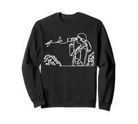 Binoculars Line Art Birdwatcher Sweatshirt