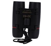 Binoculars Mini Pocket Folding Binocular Night Small Telescope Handheld Birding Binocular Outdoor Binocular 30x60 Professional Binocular Optical Glass Lens Black