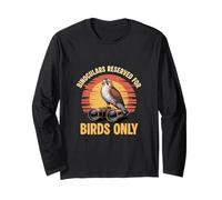 Binoculars Reserved for Birds Only Birdwatching Lover Humor Long Sleeve T-Shirt