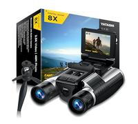 Binoculars with Camera Built in - 12x32 HD Zoom, 2" LCD Display, 48MP Photos & 2.5K Video, Ideal for Bird Watching, Concerts & Outdoor Adventures, Includes 32GB SD Card & Tripod