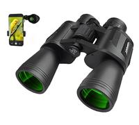 20x50 Binoculars for Adults, High Power Waterproof Binoculars Telescope with Low Light Night Vision for Hunting Bird Watching Travel Football Games with Carrying Case Strap Phone Bracket Adapter
