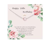 Binoster Birthday Gifts for 18 Year Olds Girls Pink Necklaces Cute Teenage Girls Gifts 18th Birthday Decorations Girl Cool Presents for Daughter Sister Friends Granddaughter Niece