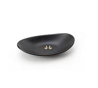 Binoster Black Vanity Tray Trinket Tray Key TrayJewelry Trays Bathroom Room Hallway Decorative Accessories Key Dish Jewelry Bowl Nightstand Ring Dish Christmas Birthday Wedding Gifts for Women