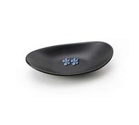 Binoster Black Vanity Tray Trinket Tray Key TrayJewelry Trays Bathroom Room Hallway Decorative Accessories Key Dish Jewelry Bowl Nightstand Ring Dish Christmas Birthday Wedding Gifts for Women