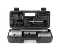 BINOTA 4PCS Concrete Hole Saw Kit, Rotary Hammer Core Bit Hole Saw, with SDS Plus and SDS MAX Shank, for Concrete Cement Brick Wall Stone Masonry, Core bit Set 30 40 60 mm